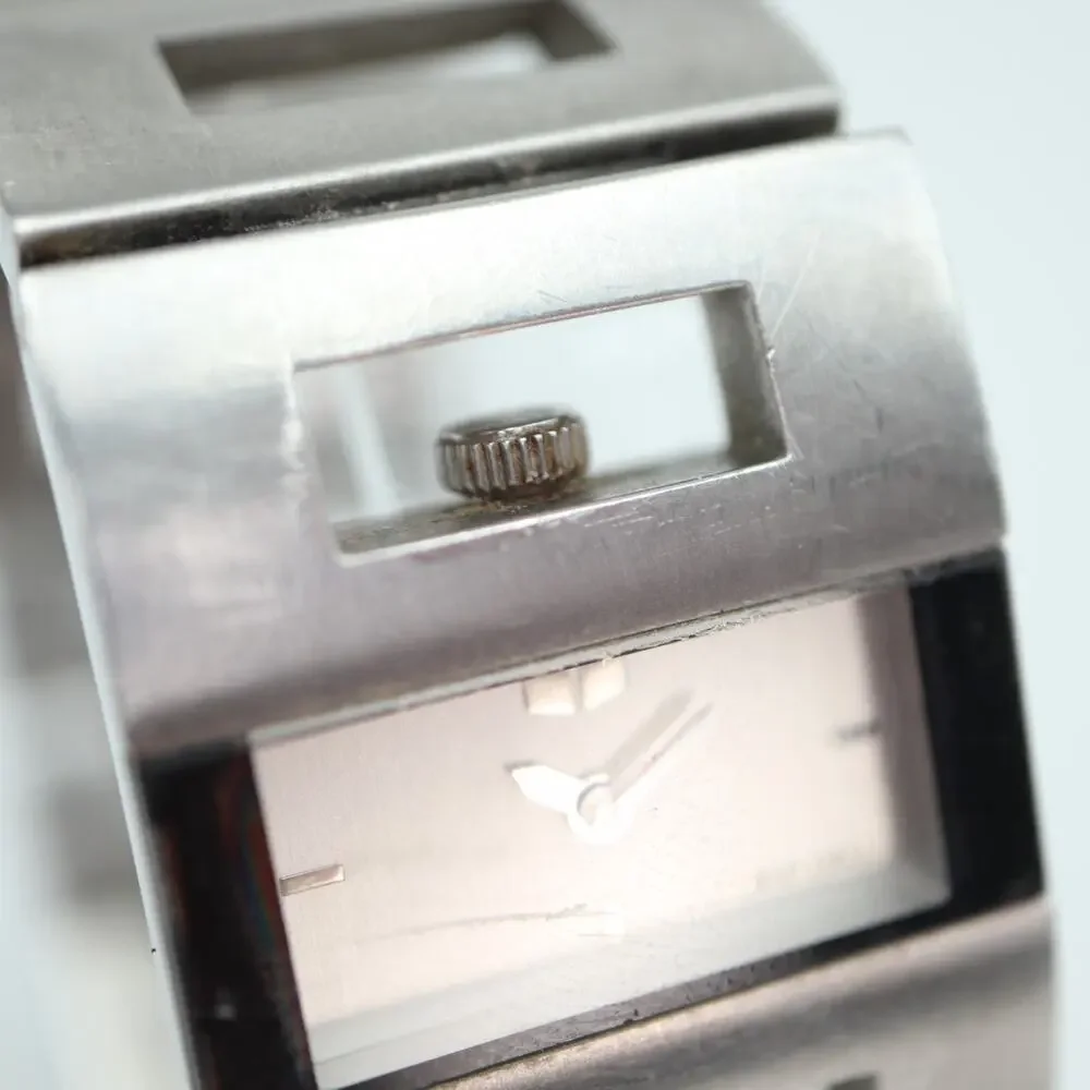 Vestal Seville Silver Tone Watch 27mm Rectangle Dial Stainless Steel New Battery